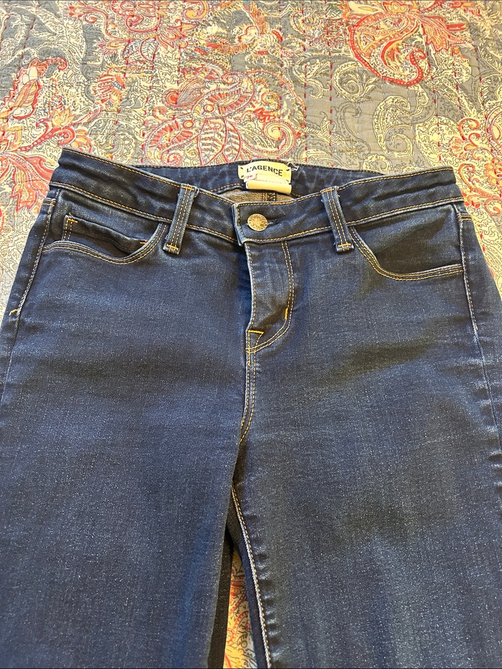 L'AGENCE Women's Dark Indigo Skinny Jeans